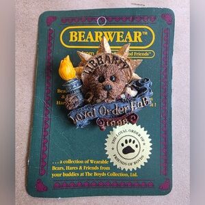 Boyds Collection Bearwear Loyal Order of B.O.B. Pin